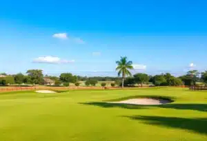 Close up of a beautiful golf course at Cabot Citrus Farms