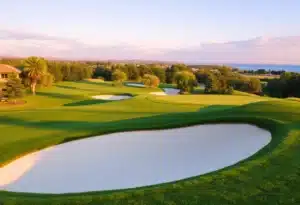 Close-Up of a Beautiful Golf Course