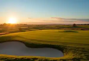 Close-up of a Beautiful Golf Course