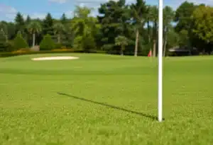 Close Up of Beautiful Golf Course