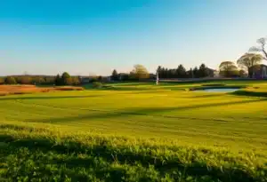 Close up of a Beautiful Golf Course