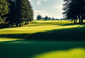 Close Up of a Beautiful Golf Course