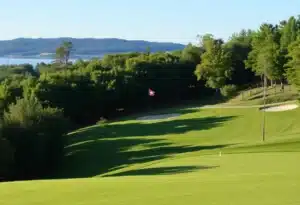 Close Up of a Beautiful Golf Course