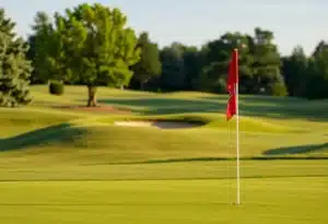 Close Up of a Beautiful Golf Course